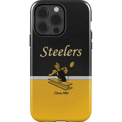 NFL Pittsburgh Steelers Vintage iPhone 15 Pro Impact Case